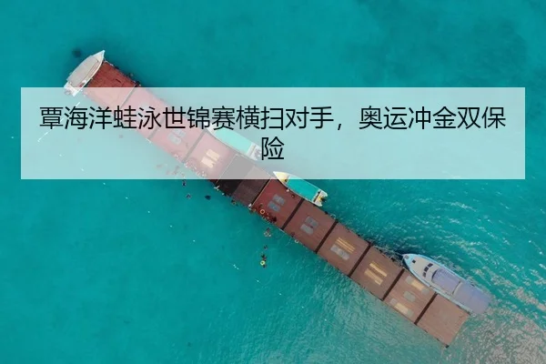 覃海洋蛙泳世锦赛横扫对手，奥运冲金双保险